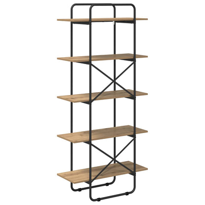 Boekenrek 5-laags 80 x 35 x 175,5 cm PB Artisanaal eiken