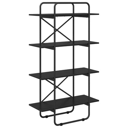 Boekenrek 4-laags 80 x 35 x 140 cm PB Zwart eiken