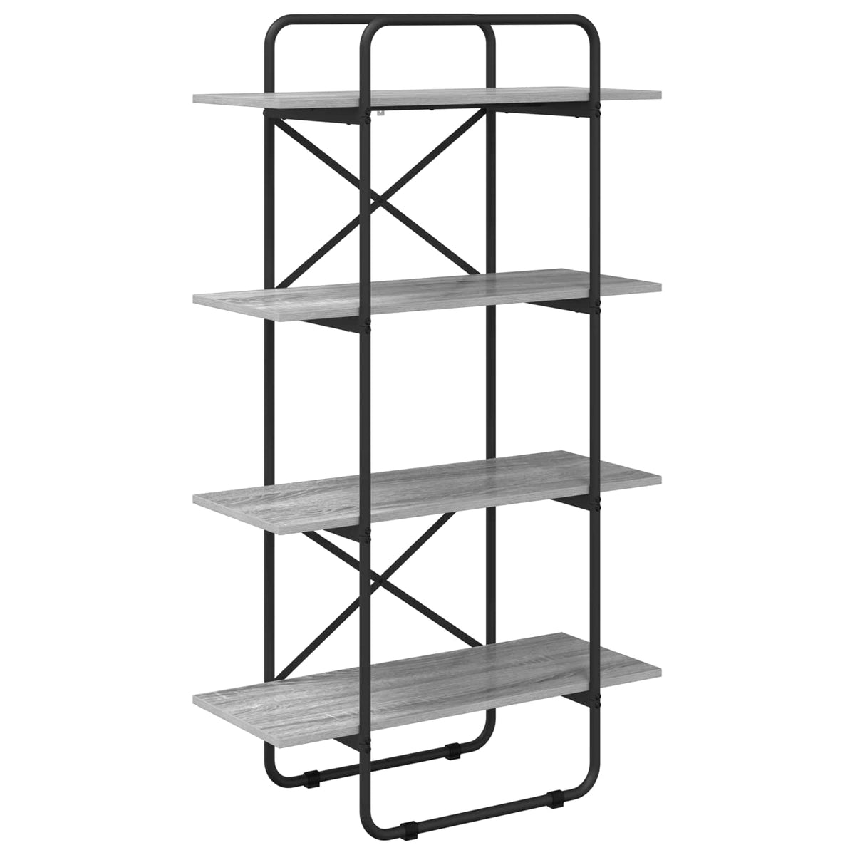 Boekenrek 4-laags 80 x 35 x 140 cm PB Grijs Sonoma