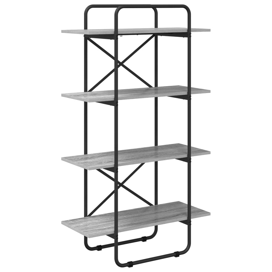 Boekenrek 4-laags 80 x 35 x 140 cm PB Grijs Sonoma