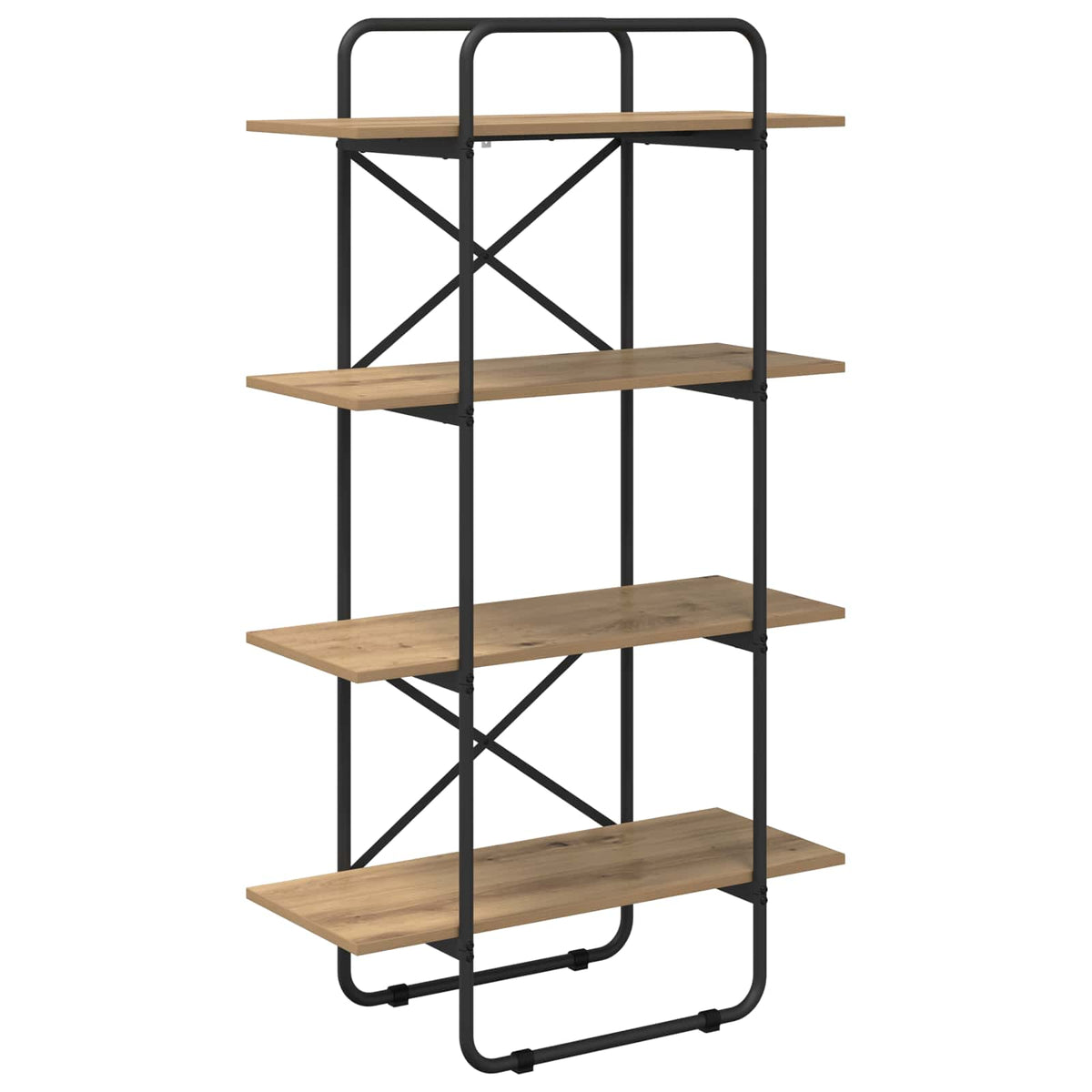 Boekenrek 4-laags 80 x 35 x 140 cm PB Artisanaal eiken
