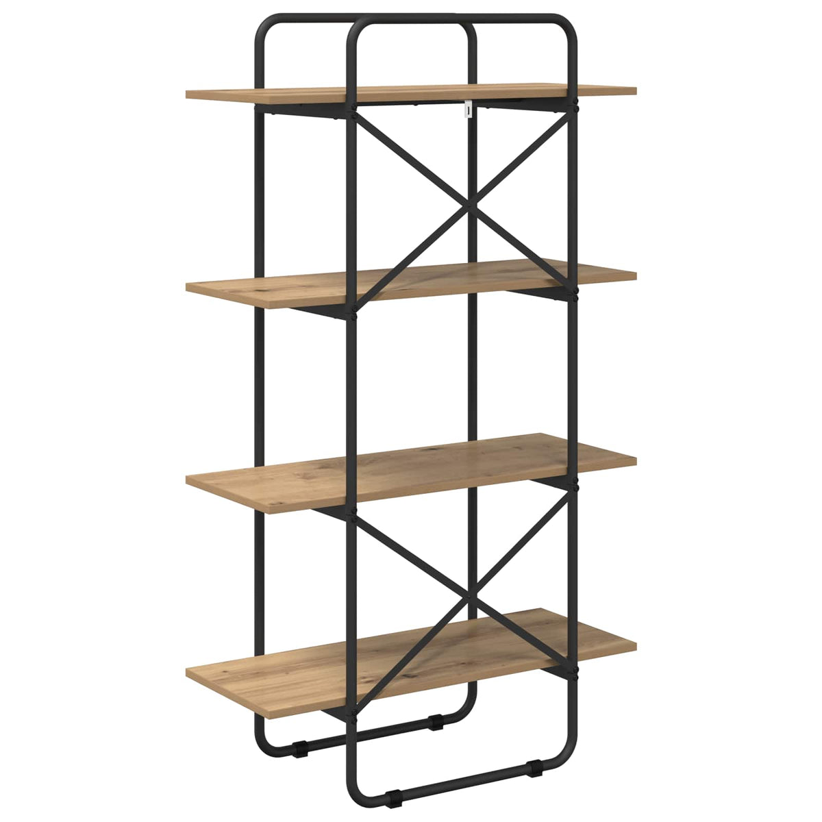 Boekenrek 4-laags 80 x 35 x 140 cm PB Artisanaal eiken