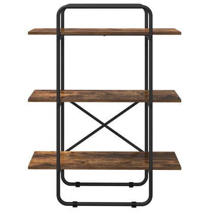 Boekenrek 3-laags 80 x 35 x 105 cm PB Gerookt eiken