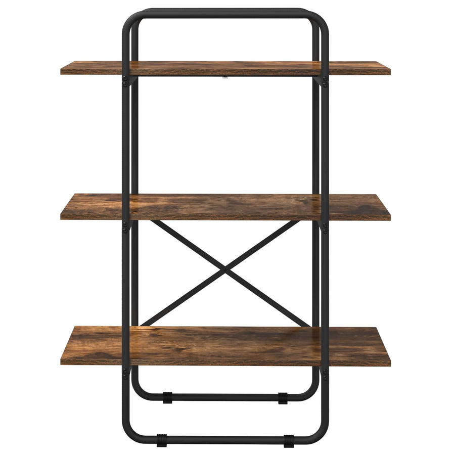 Boekenrek 3-laags 80 x 35 x 105 cm PB Gerookt eiken