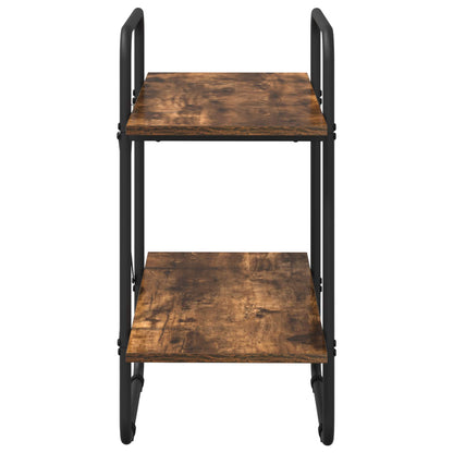 Boekenrek 2-laags 80 x 35 x 70 cm PB Gerookt eiken