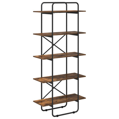 Boekenrek 5-laags 60 x 35 x 175,5 cm PB Gerookt eiken