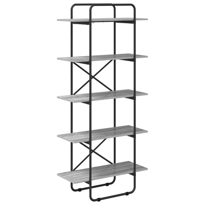 Boekenrek 5-laags 60 x 35 x 175,5 cm PB Grijs Sonoma
