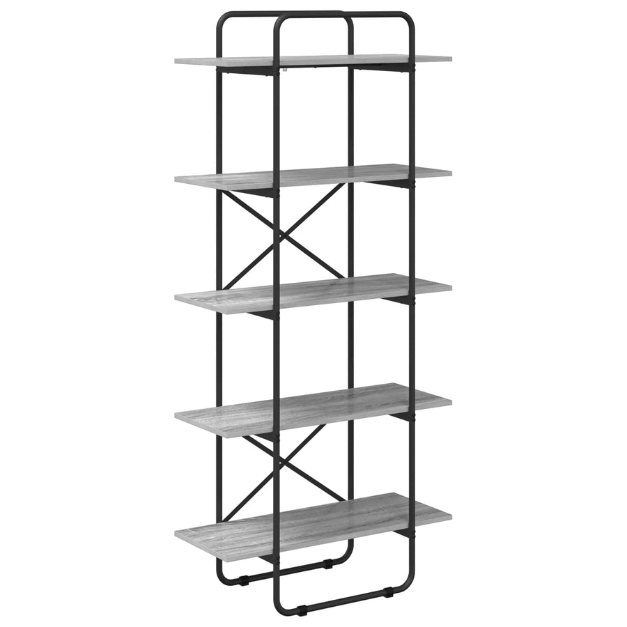 Boekenrek 5-laags 60 x 35 x 175,5 cm PB Grijs Sonoma