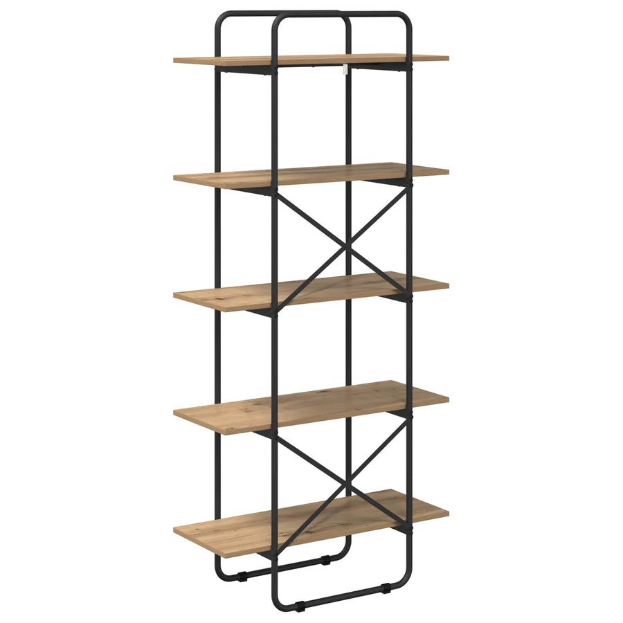 Boekenrek 5-laags 60 x 35 x 175,5 cm PB Artisanaal eiken
