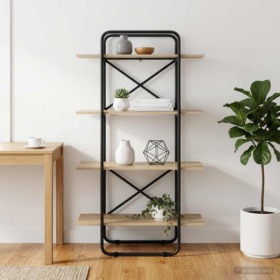 Boekenrek 4-laags 60 x 35 x 140 cm PB Sonoma Eiken