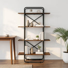 Boekenkast 60x35x140 cm gerookt eiken