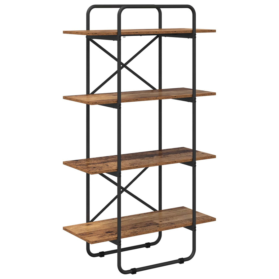 Boekenrek 4-laags 60 x 35 x 140 cm PB Eikenhout