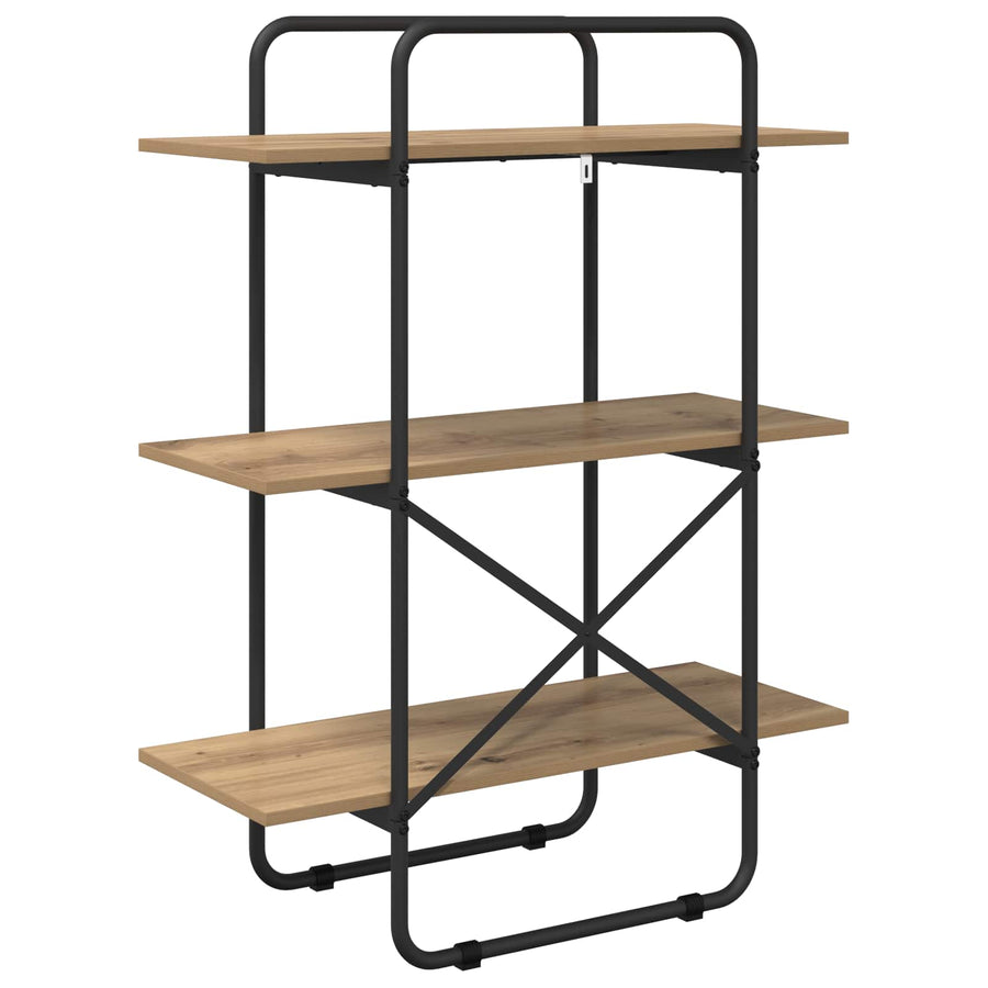 Boekenrek 3-laags 60 x 35 x 105 cm PB Artisanaal eiken