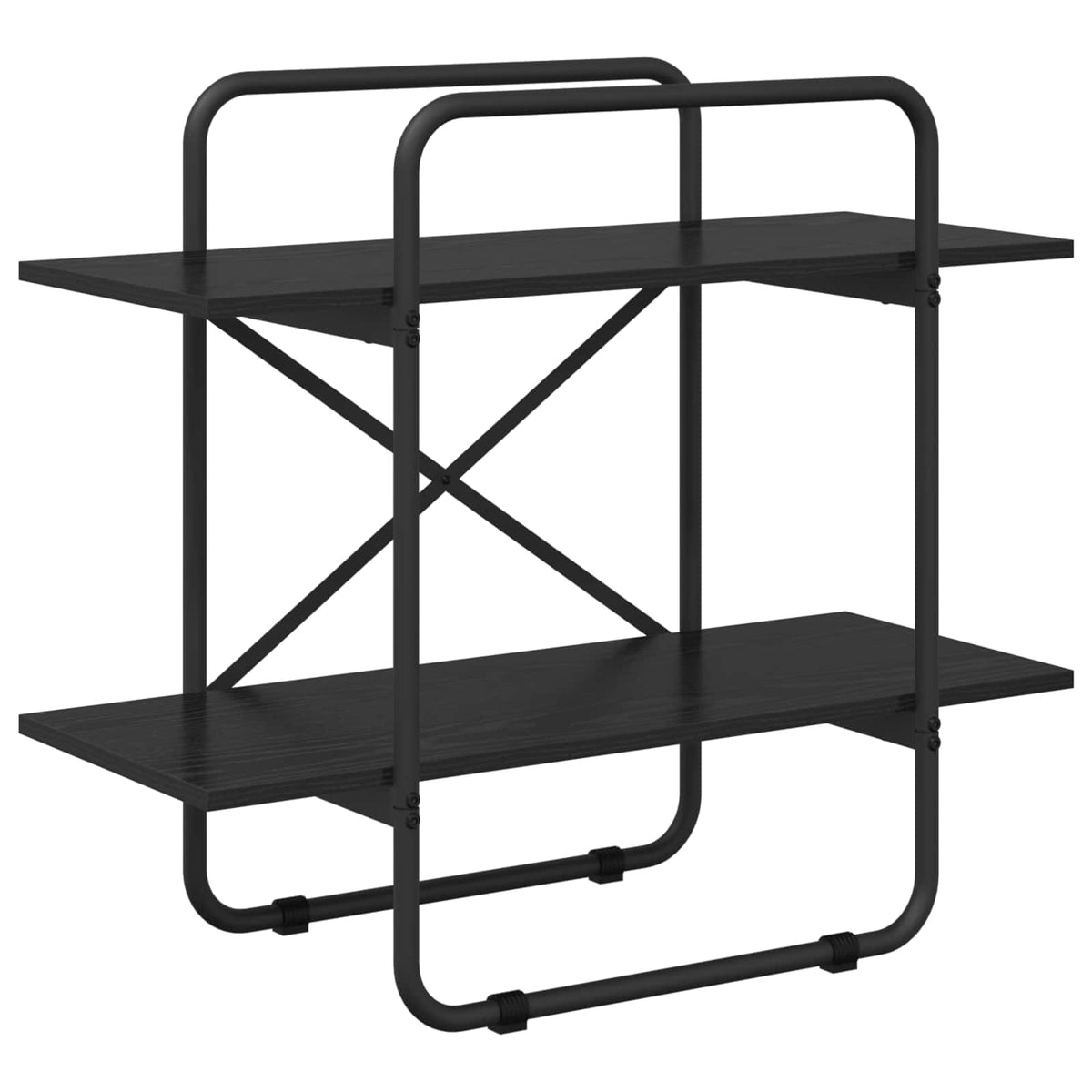 Boekenrek 2-laags 60 x 35 x 70 cm PB Zwart eiken