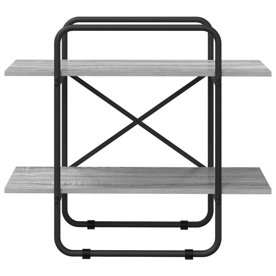 Boekenrek 2-laags 60 x 35 x 70 cm PB Grijs Sonoma
