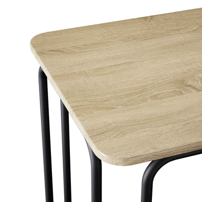 Eettafel 100 x 50 x 75 cm Bewerkt hout Sonoma Eiken Rechthoekig