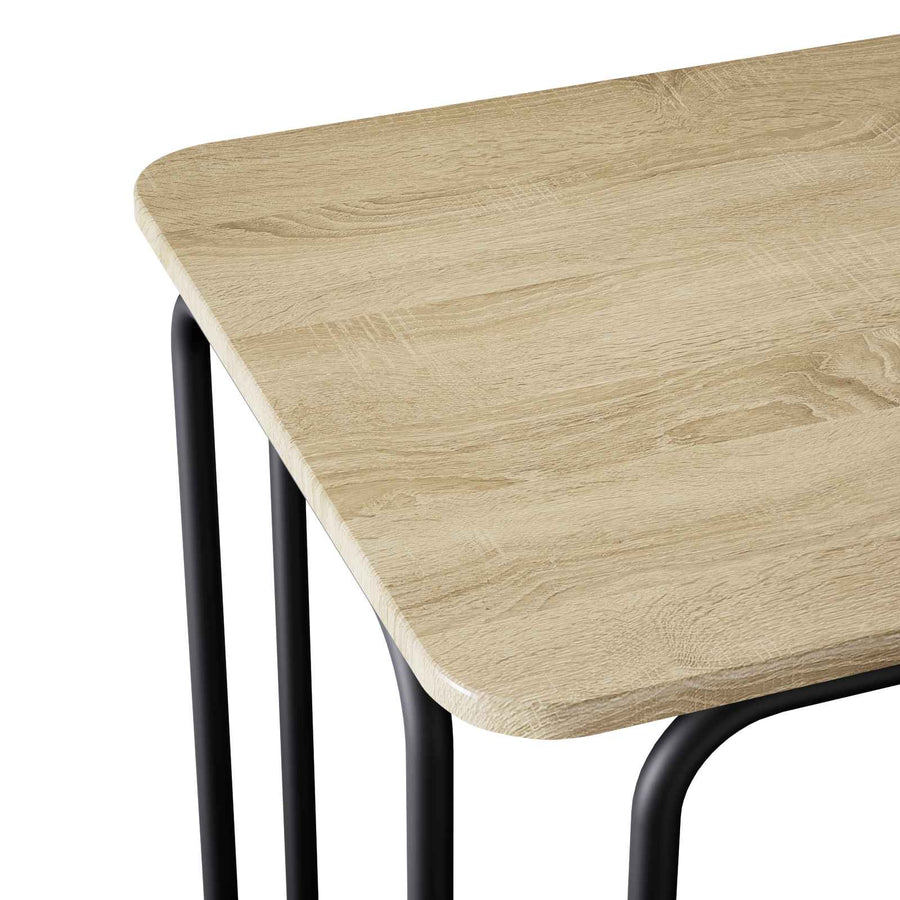 Eettafel 100 x 50 x 75 cm Bewerkt hout Sonoma Eiken Rechthoekig