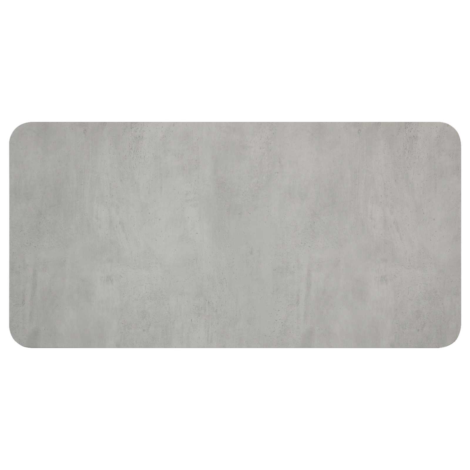 Eettafel 100 x 50 x 75 cm Bewerkt hout Betongrijs Rechthoekig