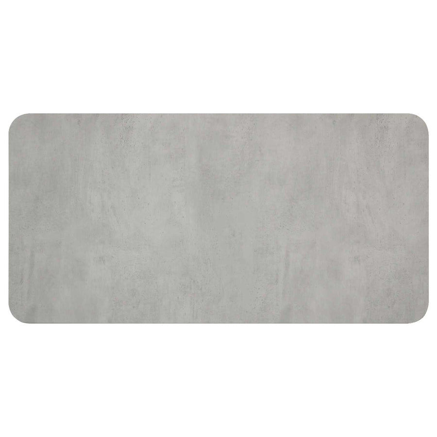 Eettafel 100 x 50 x 75 cm Bewerkt hout Betongrijs Rechthoekig