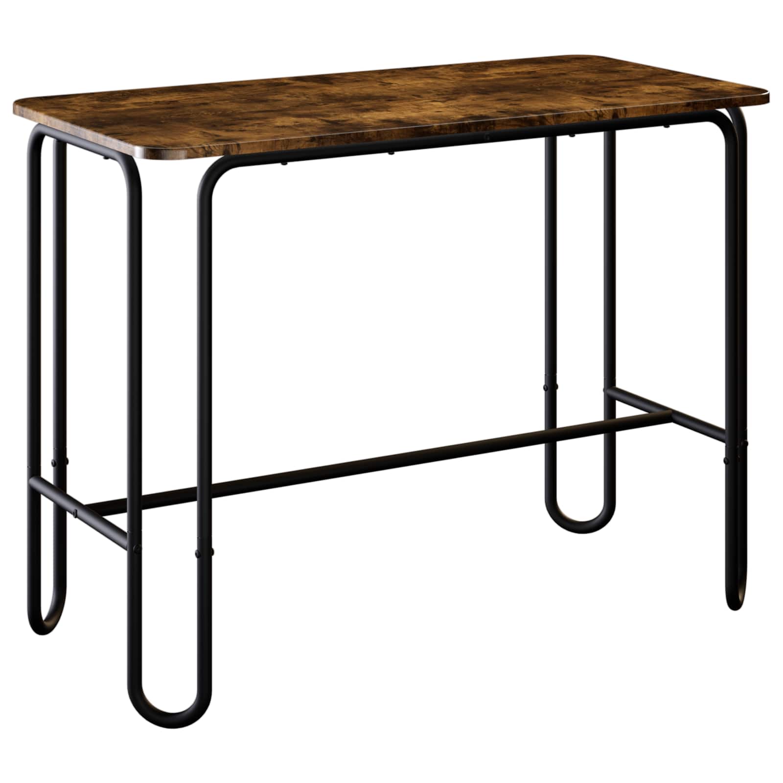 Eettafel 100 x 50 x 75 cm Bewerkt hout Gerookt eiken