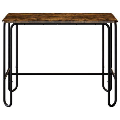 Eettafel 100 x 50 x 75 cm Bewerkt hout Gerookt eiken