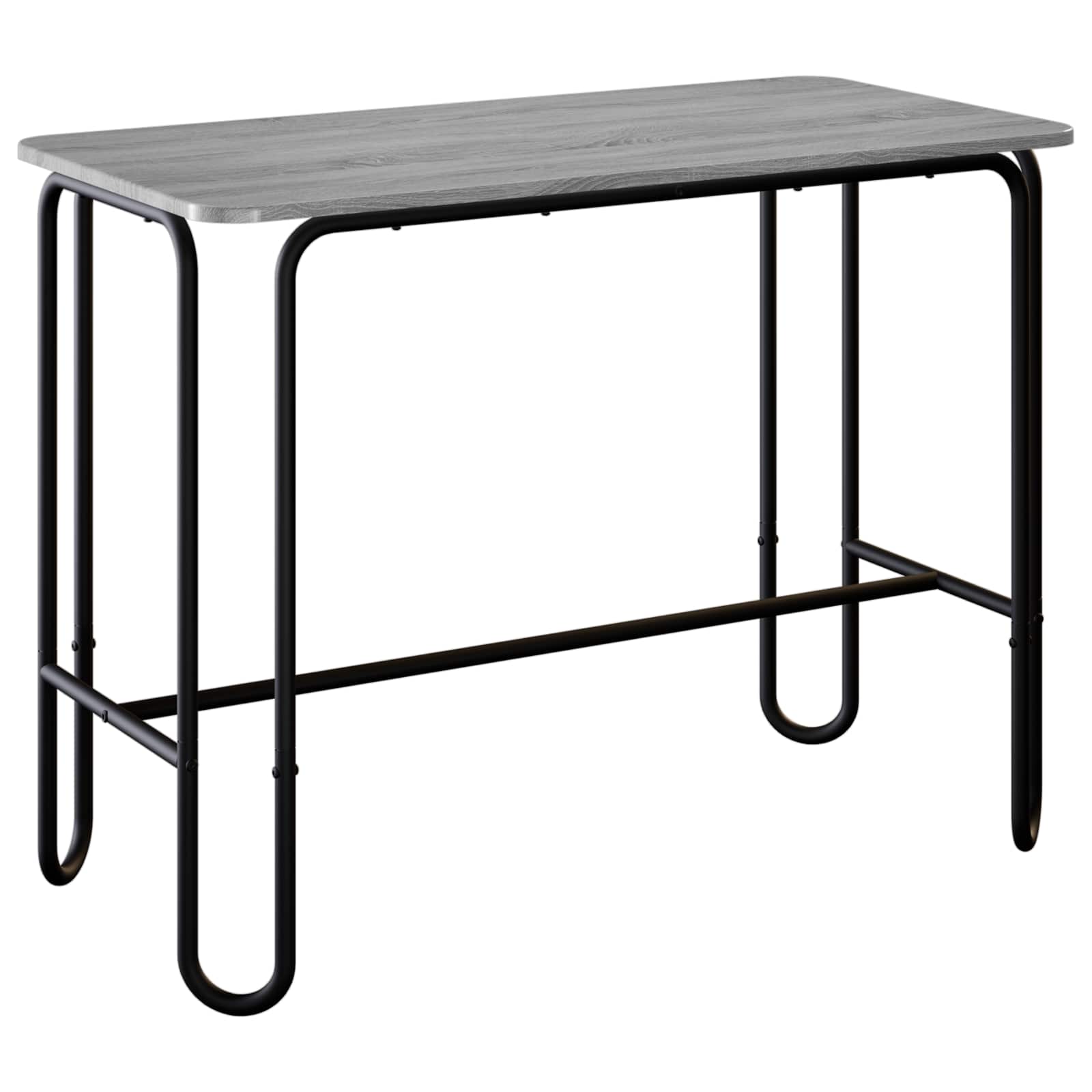 Eettafel 100 x 50 x 75 cm Bewerkt hout Grijs Sonoma Rechthoekig