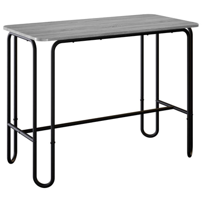 Eettafel 100 x 50 x 75 cm Bewerkt hout Grijs Sonoma Rechthoekig