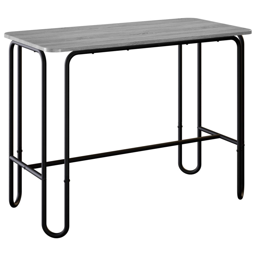 Eettafel 100 x 50 x 75 cm Bewerkt hout Grijs Sonoma Rechthoekig
