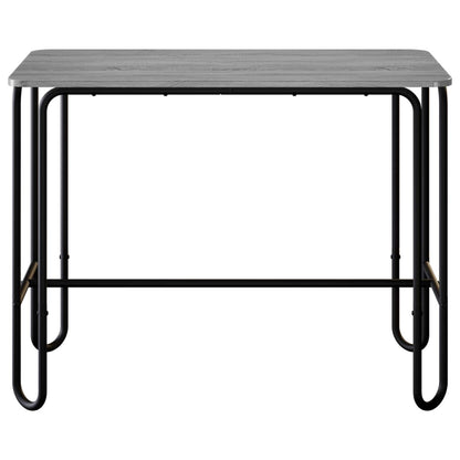 Eettafel 100 x 50 x 75 cm Bewerkt hout Grijs Sonoma Rechthoekig