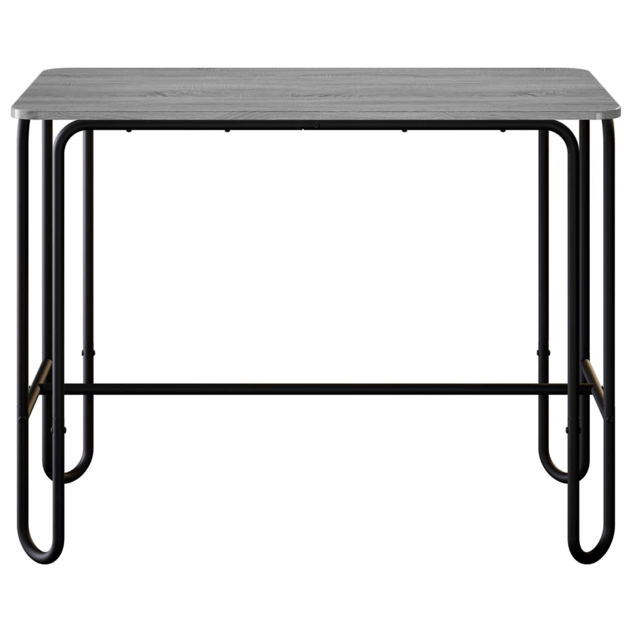 Eettafel 100 x 50 x 75 cm Bewerkt hout Grijs Sonoma Rechthoekig