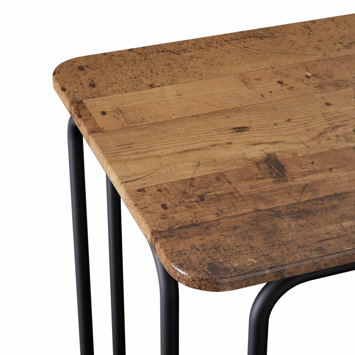 Eettafel 100 x 50 x 75 cm Bewerkt hout Oud hout Rechthoekig
