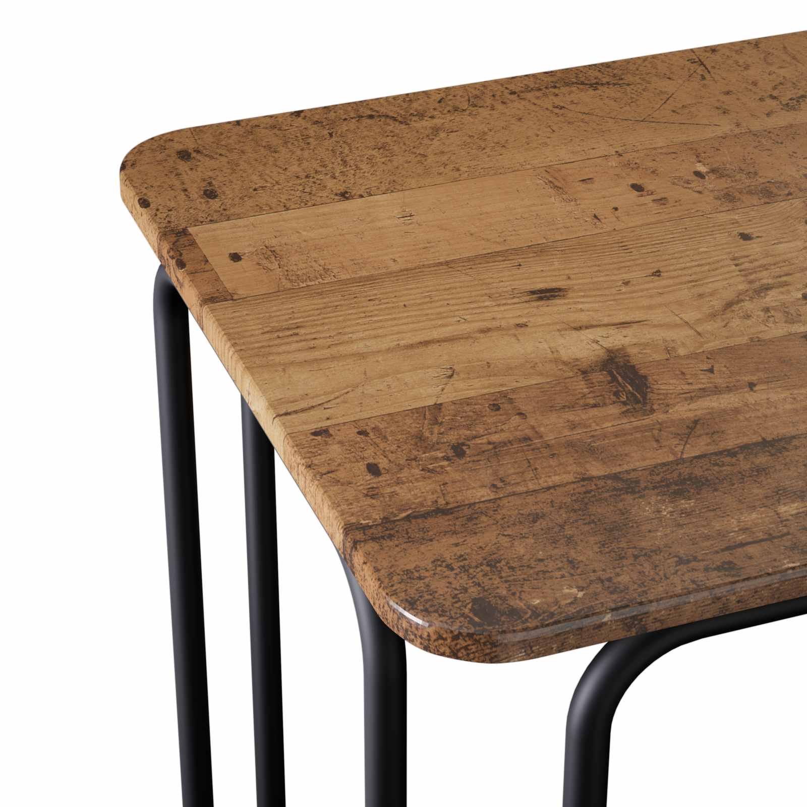 Eettafel 100 x 50 x 75 cm Bewerkt hout Oud hout Rechthoekig