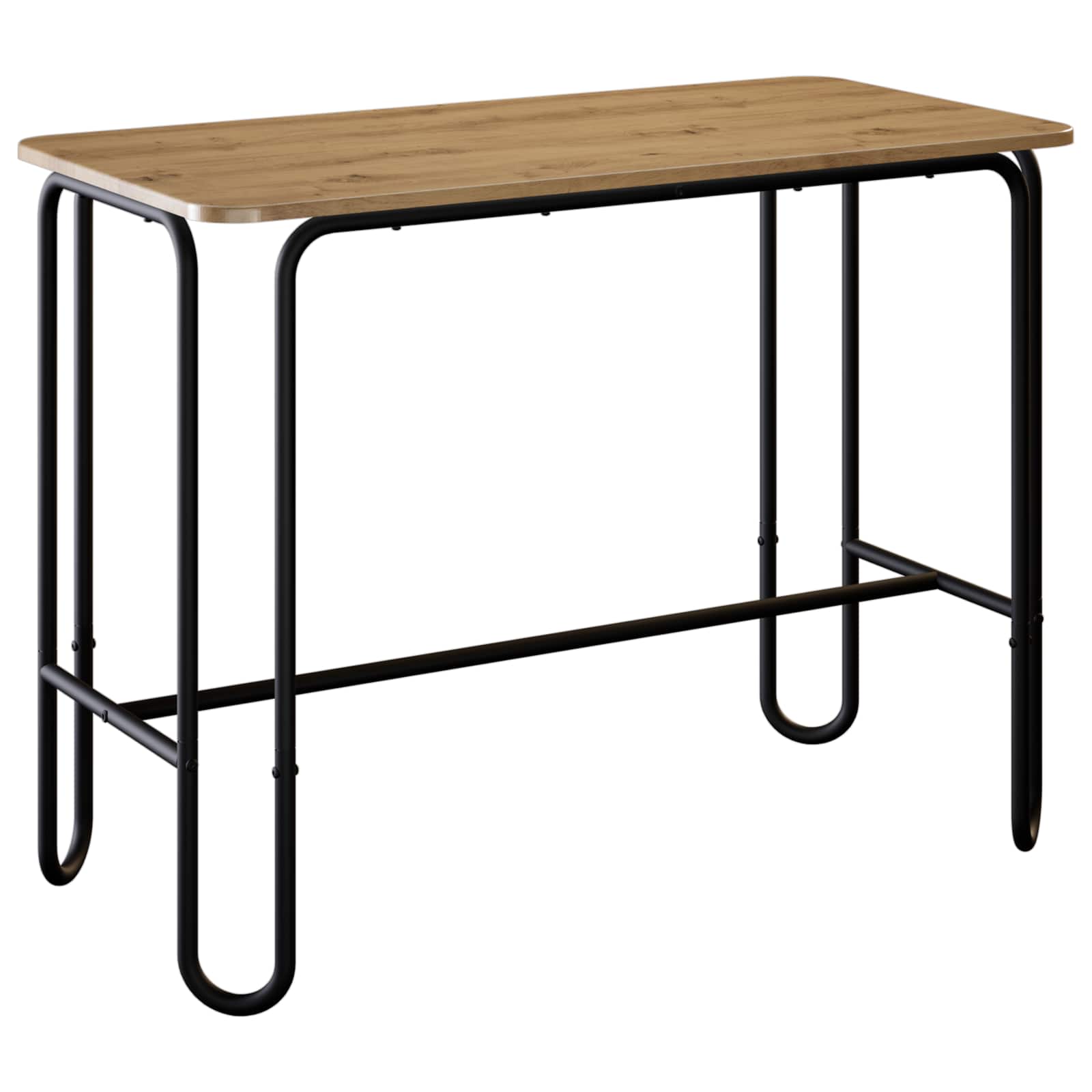 Eettafel 100 x 50 x 75 cm Bewerkt hout Artisanaal eiken
