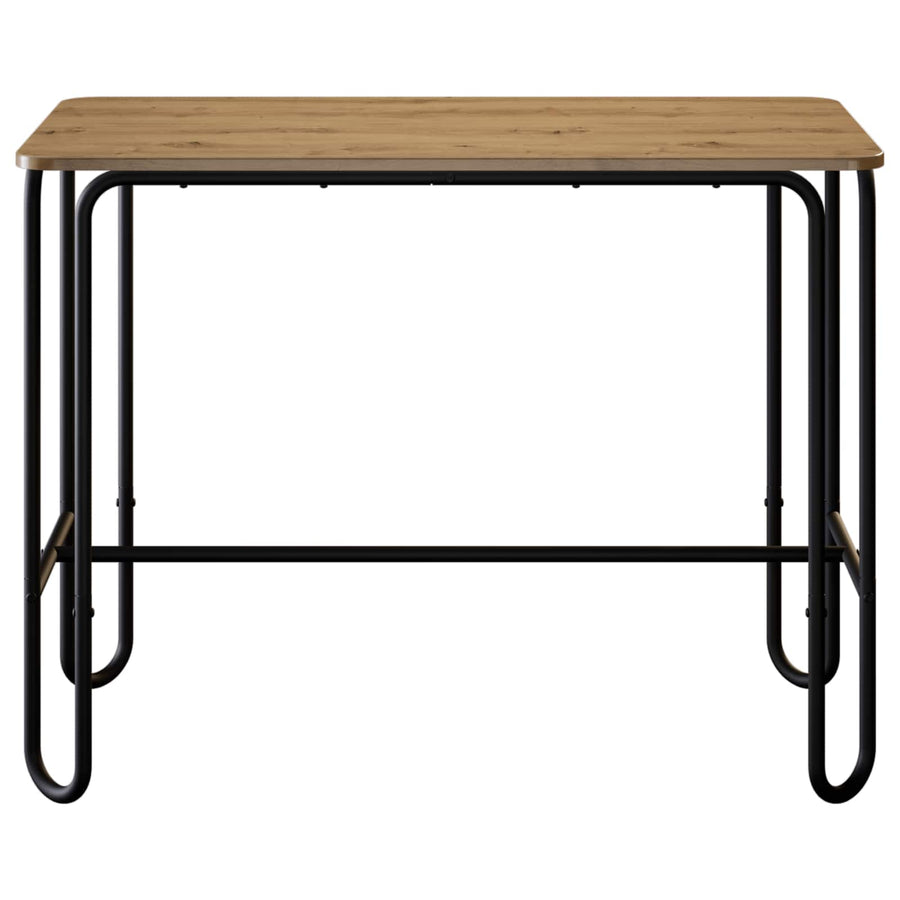 Eettafel 100 x 50 x 75 cm Bewerkt hout Artisanaal eiken