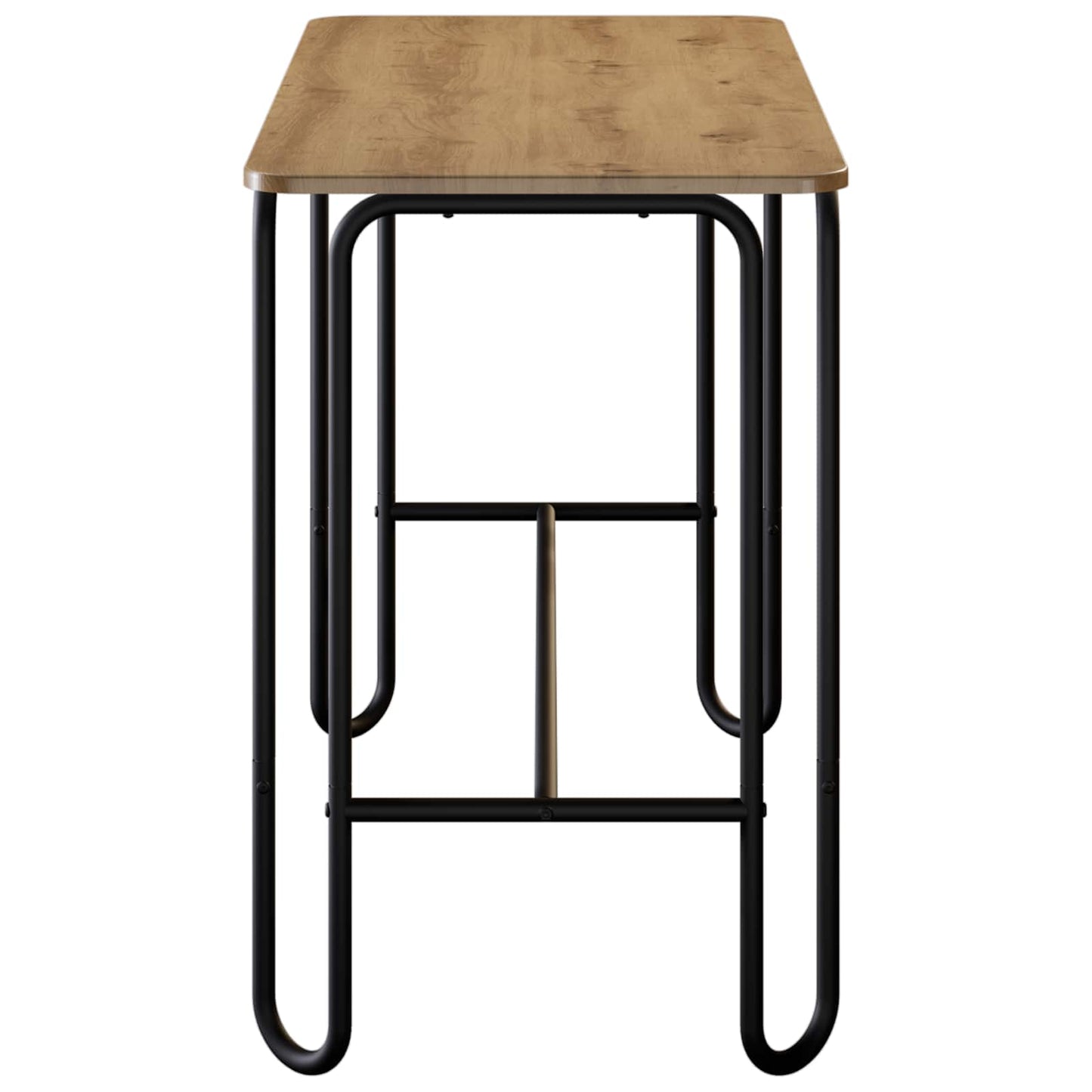 Eettafel 100 x 50 x 75 cm Bewerkt hout Artisanaal eiken