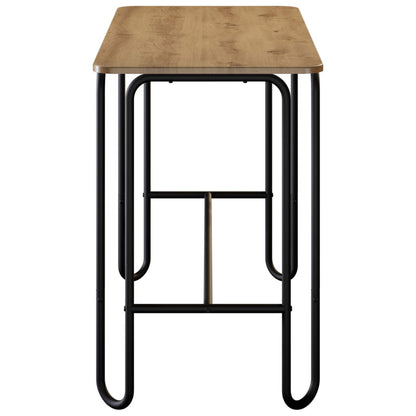 Eettafel 100 x 50 x 75 cm Bewerkt hout Artisanaal eiken