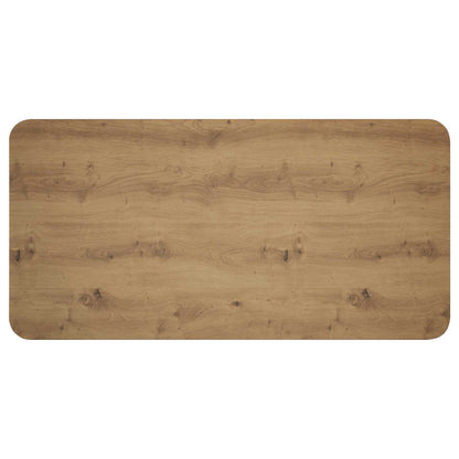 Eettafel 100 x 50 x 75 cm Bewerkt hout Artisanaal eiken