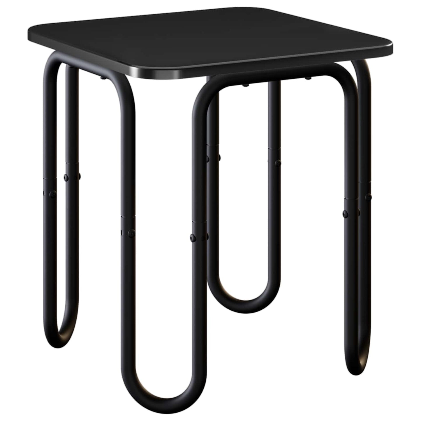 Salontafel Zwart 40 x 40 x 45 cm Bewerkt hout