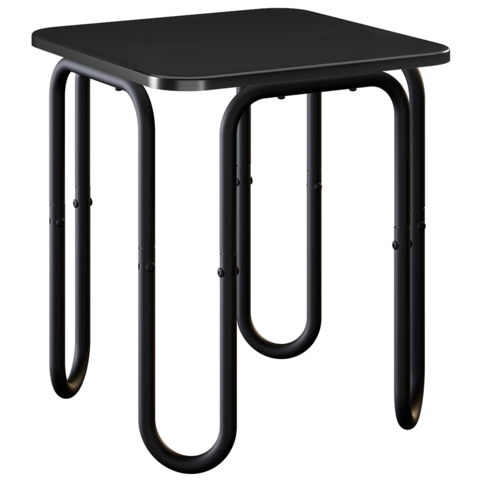 Salontafel Zwart 40 x 40 x 45 cm Bewerkt hout