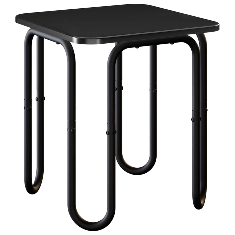 Salontafel Zwart 40 x 40 x 45 cm Bewerkt hout