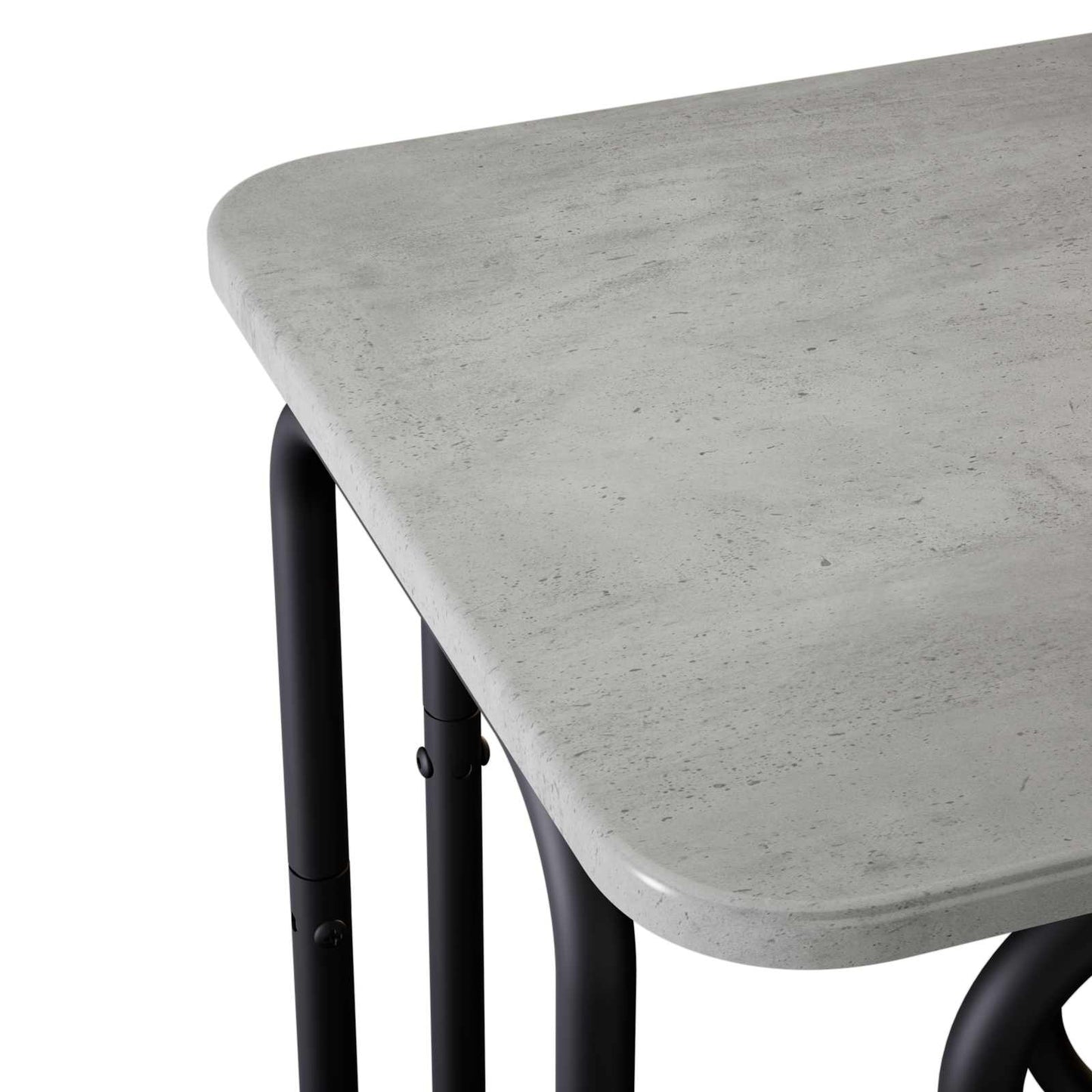 Salontafel Betongrijs 40 x 40 x 45 cm Bewerkt hout