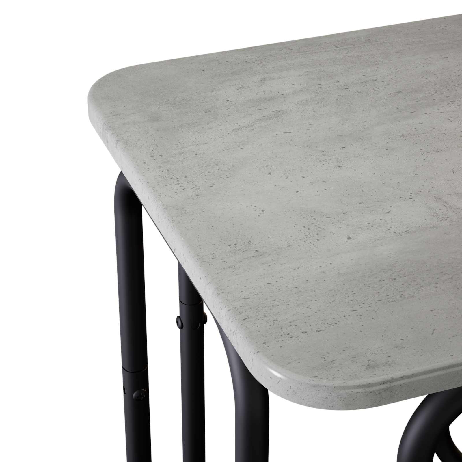 Salontafel Betongrijs 40 x 40 x 45 cm Bewerkt hout