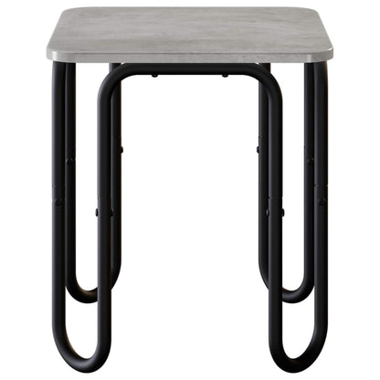Salontafel Betongrijs 40 x 40 x 45 cm Bewerkt hout