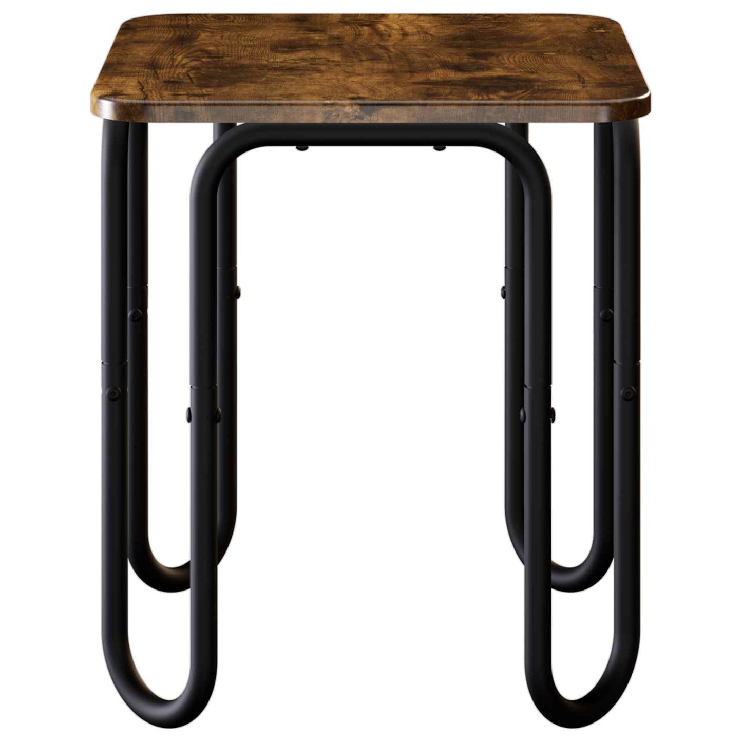 Salontafel Gerookt eiken 40 x 40 x 45 cm Bewerkt hout