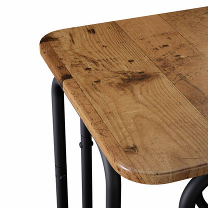 Salontafel Oud hout 40 x 40 x 45 cm Bewerkt hout