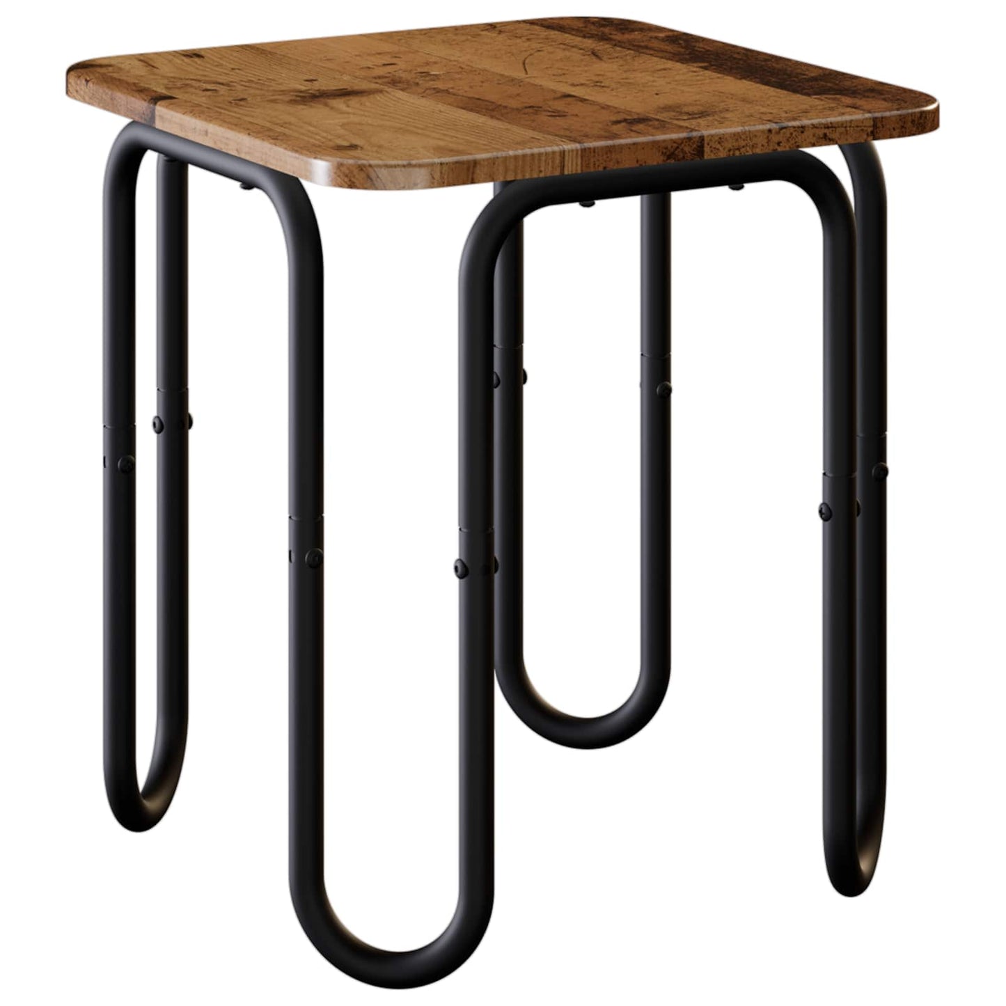 Salontafel Oud hout 40 x 40 x 45 cm Bewerkt hout