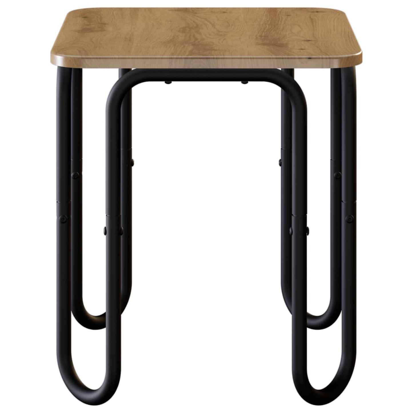 Salontafel Artisanaal eiken 40 x 40 x 45 cm Bewerkt hout