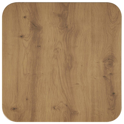 Salontafel Artisanaal eiken 40 x 40 x 45 cm Bewerkt hout