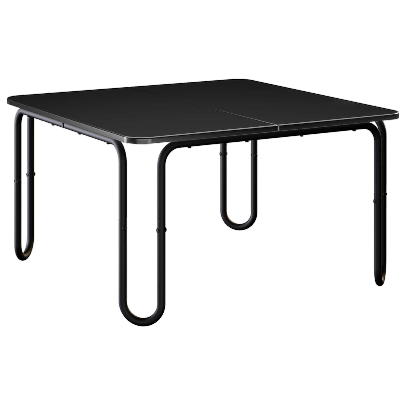 Salontafel Zwart 59 x 59 x 45 cm Bewerkt hout