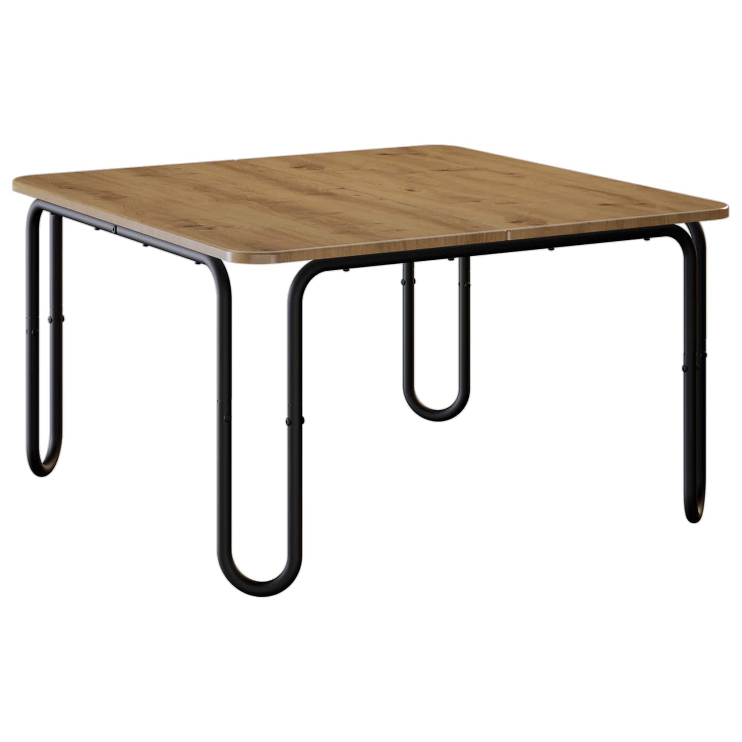 Salontafel Artisanaal eiken 59 x 59 x 45 cm Bewerkt hout